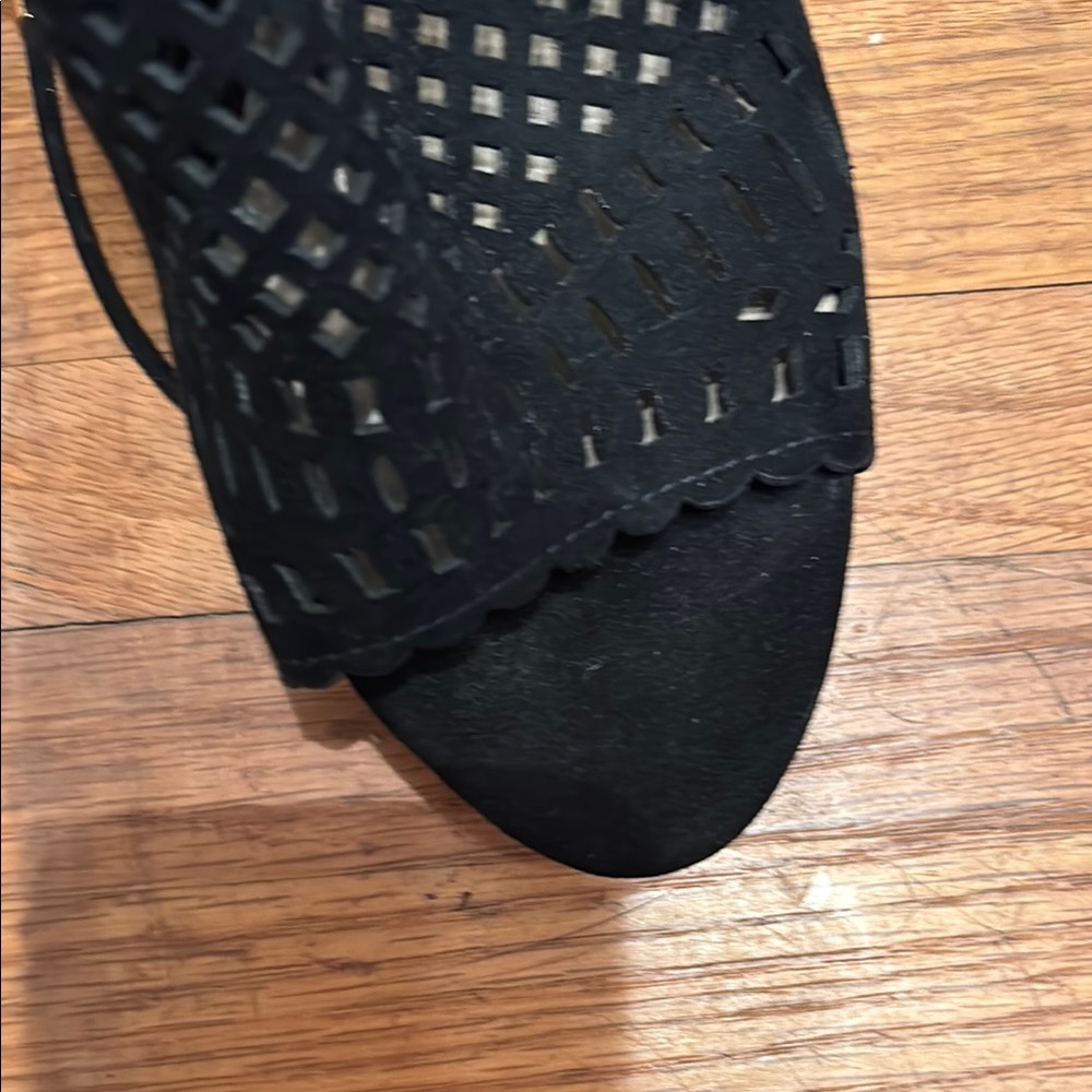 Aldo Black Stiletto Heels with Ankle Straps - Picture 5 of 12